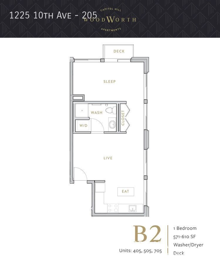 Live at The Woodworth - Classic & Cool Living in Capitol Hill property image