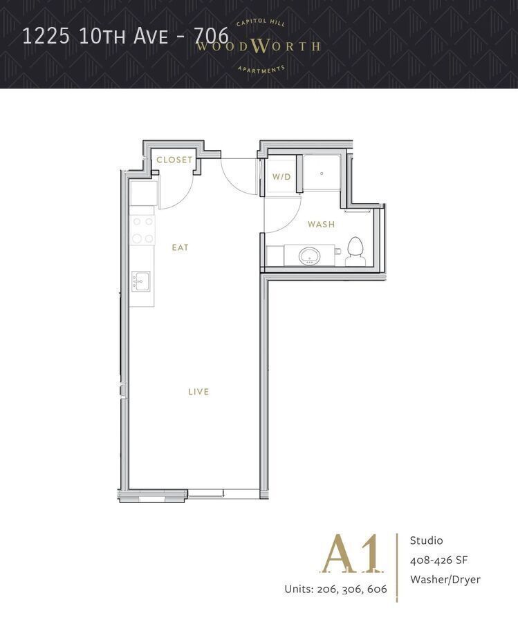 Live at The Woodworth - Classic & Cool Living in Capitol Hill property image