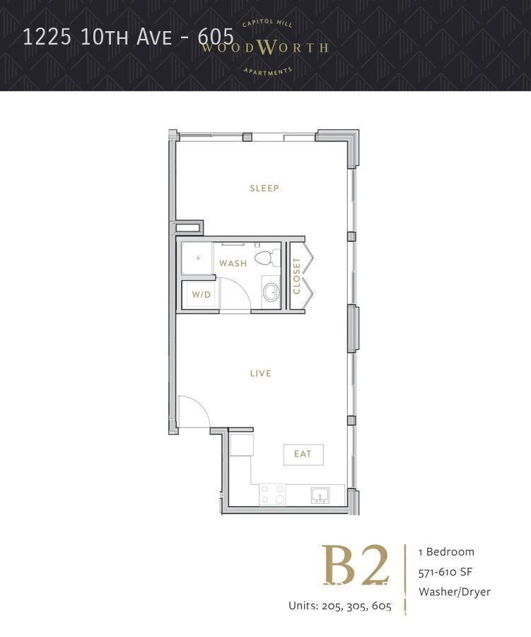 Live at The Woodworth - Classic & Cool Living in Capitol Hill property image